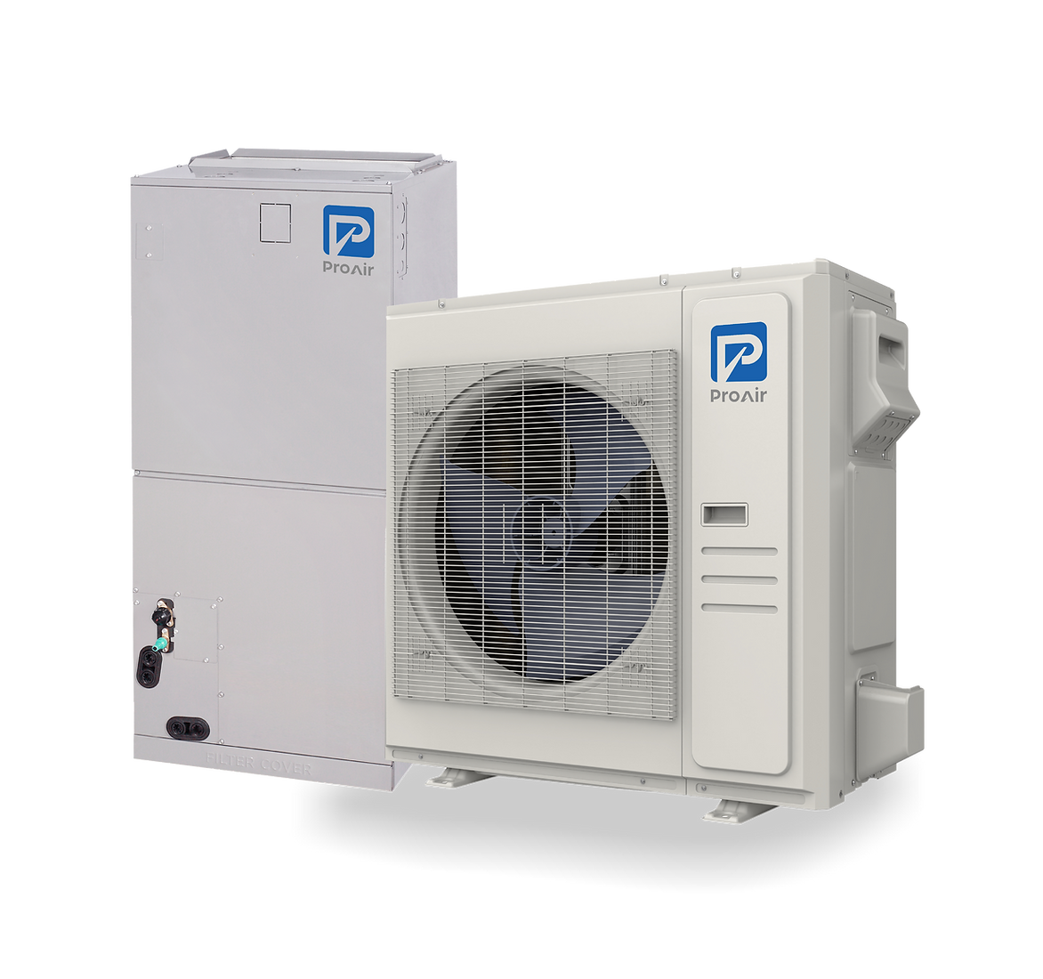Arctic Master Series air source heat pump with air handler unit - 3 ton cold climate heat pump system